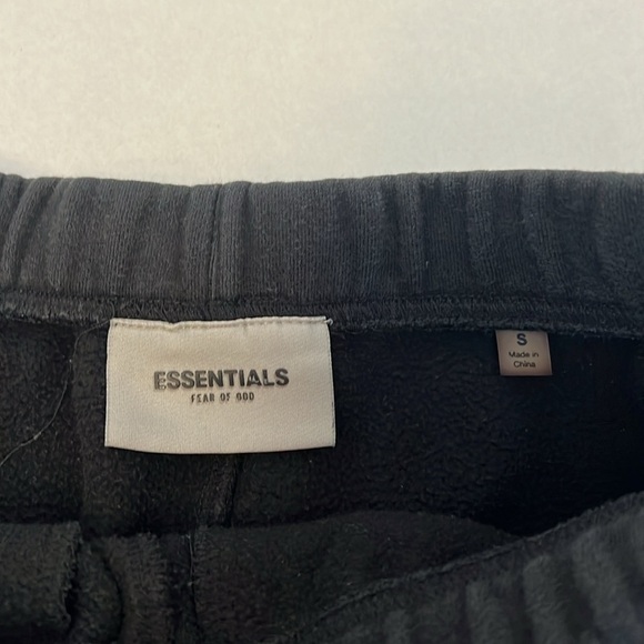 ESSENTIALS FEAR OF GOD MENS BLACK JOGGER SWEATPANTS SIZE SMALL - Picture 12 of 16